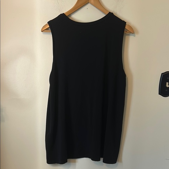 Black Sleeveless Tank Tunic by Eileen Fisher Size M - Picture 4 of 4